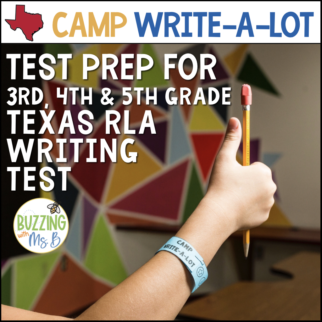 Texas RLA Writing Test Prep Camp Write a Lot, TEKS aligned