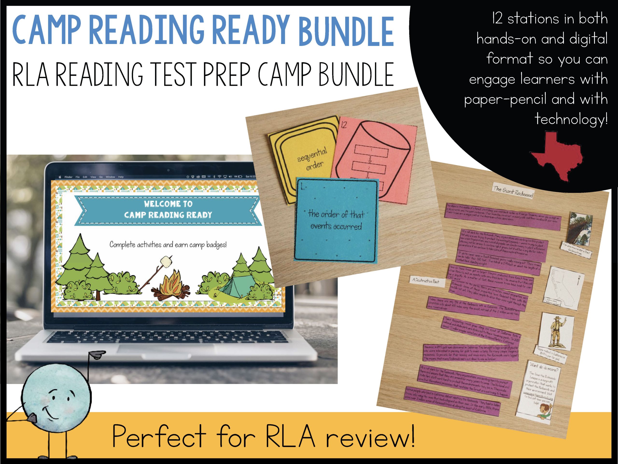 Camp Reading Ready Test Prep Bundle - Printable and Google Slides - Image 44