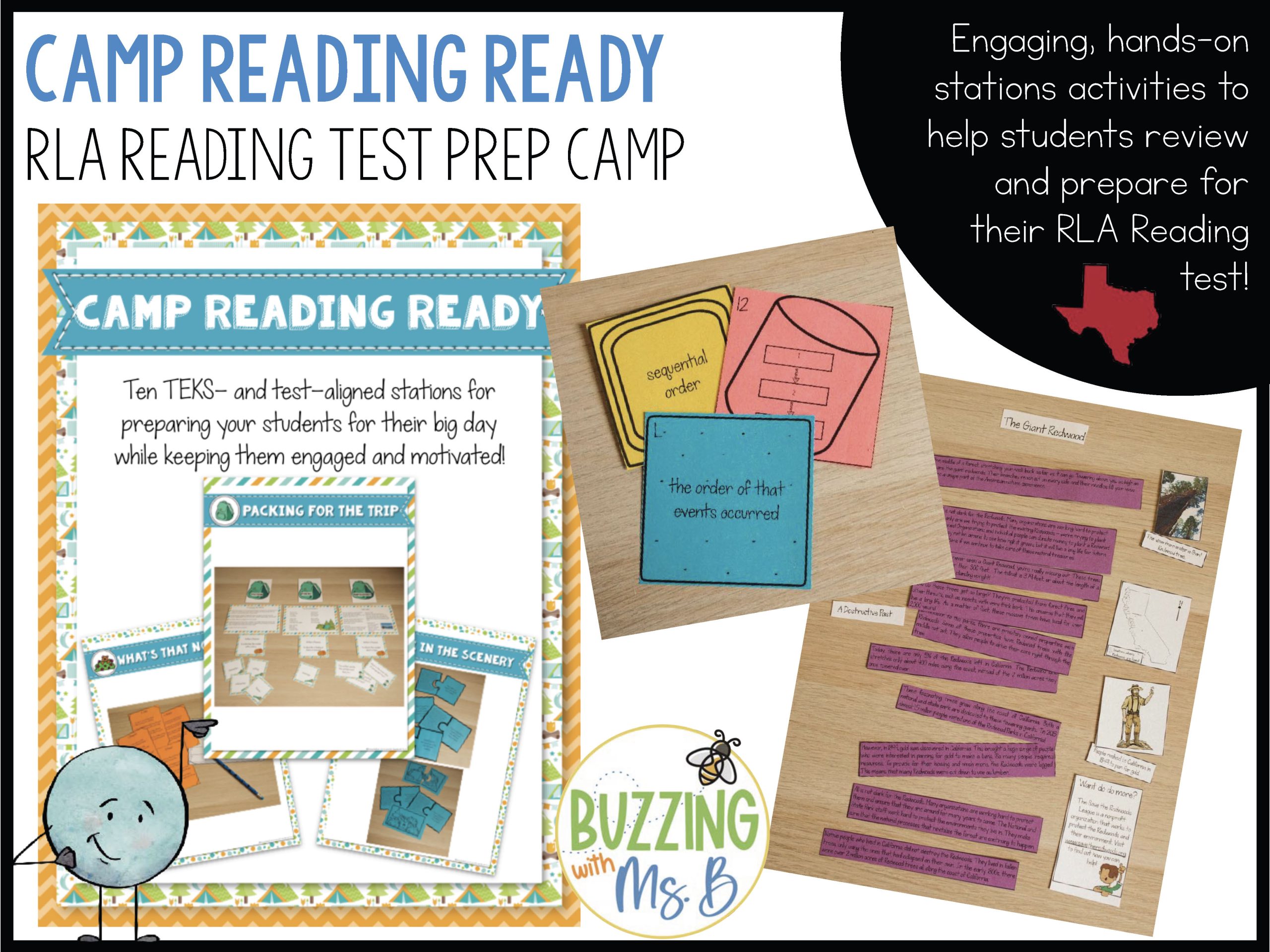 Camp Reading Ready Test Prep Bundle - Printable and Google Slides - Image 24