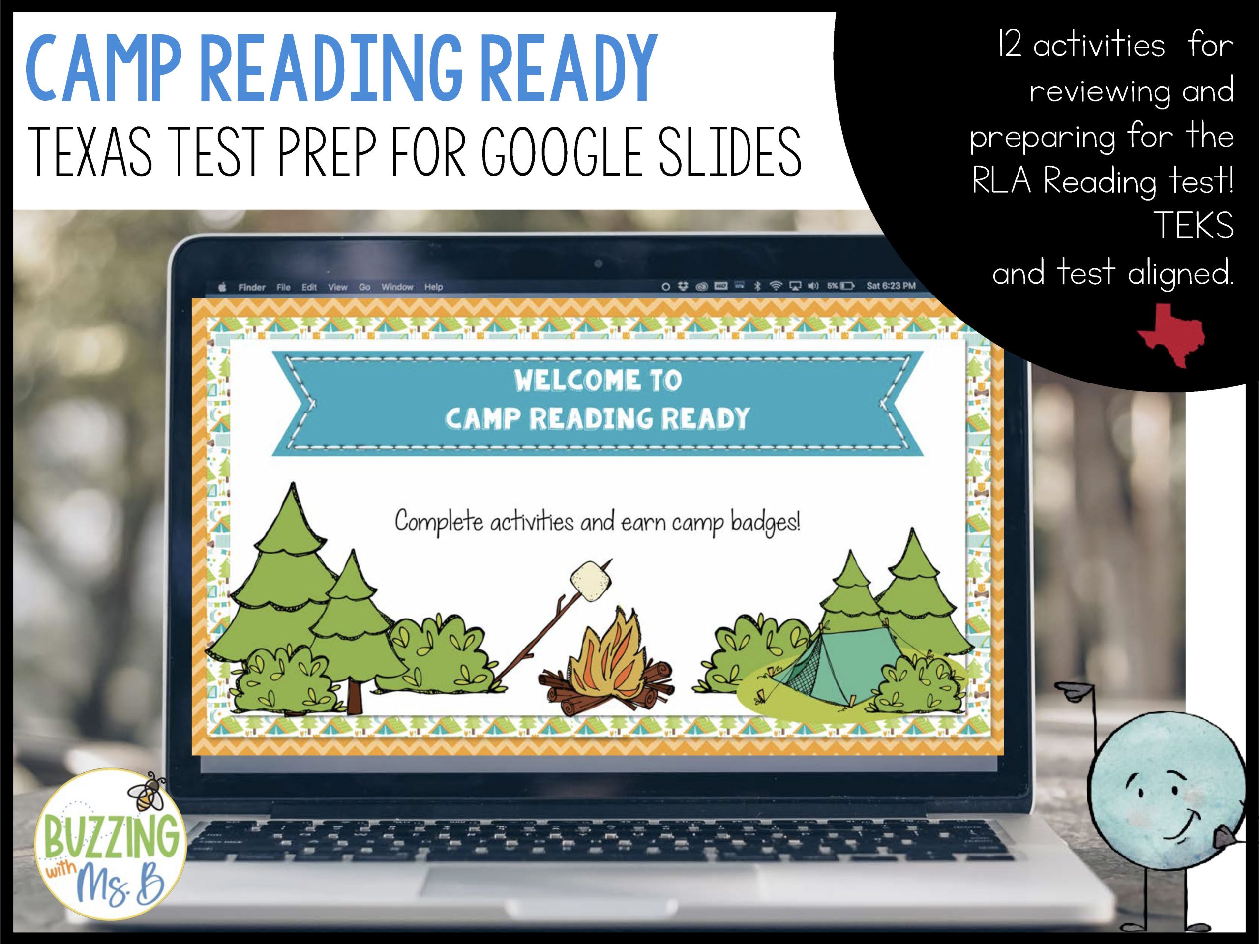 Camp Reading Ready Test Prep Bundle - Printable and Google Slides - Image 13