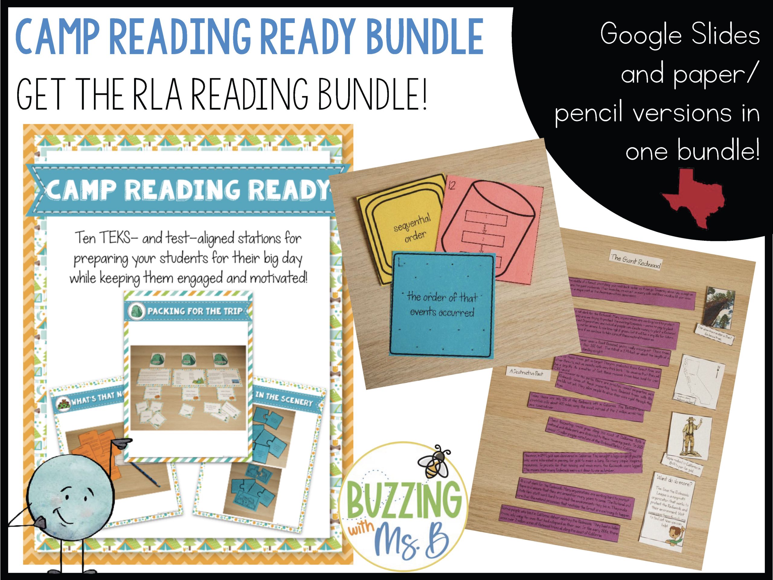 Camp Reading Ready Texas RLA Reading Test Prep & Review for Google Slides - Image 11