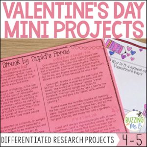 Valentine's Day Reading Passage and Mini Projects