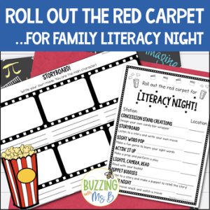 Movie Family Literacy Night Editable