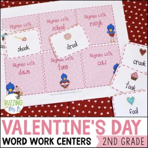 Word Work Centers for Valentine's Day