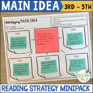Main Idea and Details Comprehension Skills Unit