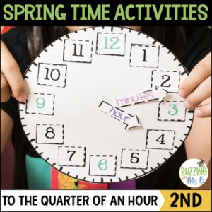 Telling Time to Fifteen Minute Increments Center and Activities