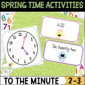 Telling Time to the Minute Center and Activities