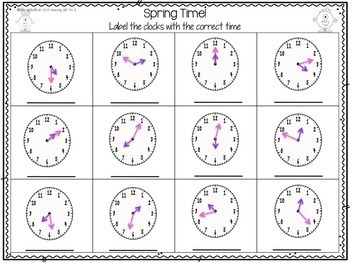 Telling Time to the Minute Center and Activities - Image 3
