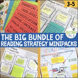 Reading Comprehension Passages and Lessons for Strategies Bundle