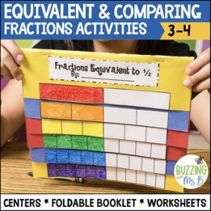Equivalent and Comparing Fractions Centers and Activities
