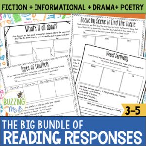 Scaffolded Reading Responses Bundle