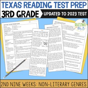 Third Grade Texas Reading Reading Passages for Non-Literary Genres, unit 2