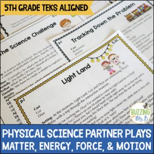 Physical Science Partner Plays about matter, energy, force, and motion