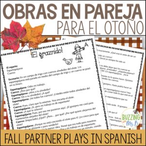 Fall Partner Plays in Spanish - Obras en pareja para el otoño en español