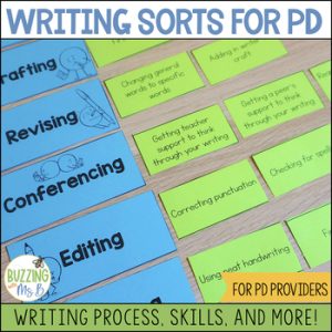 Writing Sorts for PLCs and Professional Development