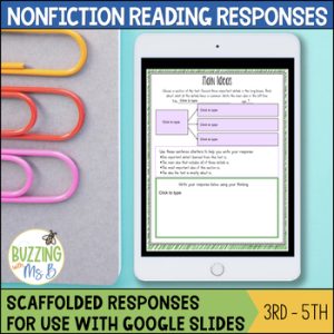 Scaffolded Reading Responses: Nonfiction for Google Drive™