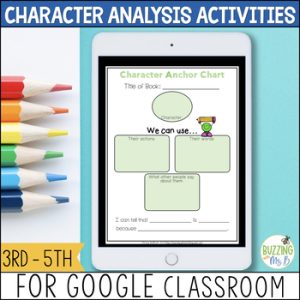 Character Analysis Activities for use with Google Classroom