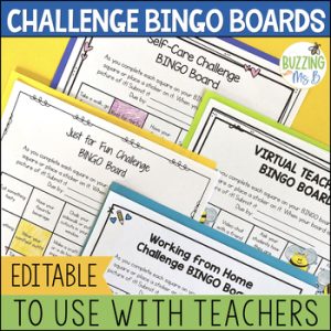 Challenge BINGO Boards for Teachers & PLCs