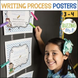 Writing Process Posters on Chevron