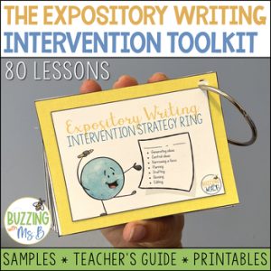 Expository and Informational Writing Intervention Toolkit: 80 lessons