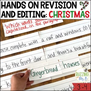 Revising and Editing for Christmas in One Hands On Paragraph a Week