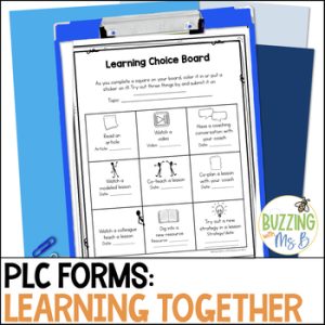 PLC Forms for Learning Together