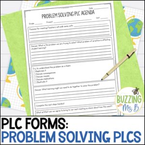 PLC Forms for Problem Solving Together