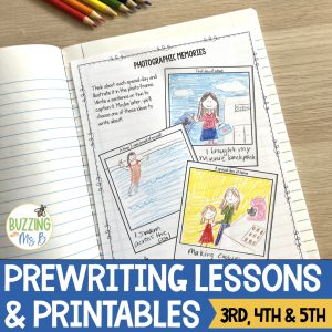 Prewriting Lessons and Printables for 3rd, 4th, and 5th Grade