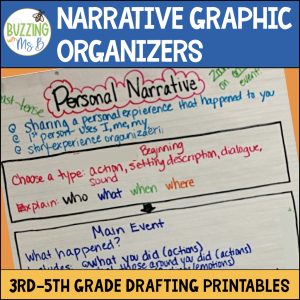 Personal Narrative Graphic Organizers for Planning & Drafting
