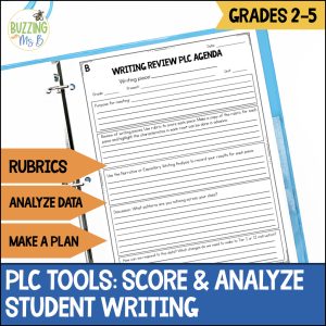 Score and analyze student writing with your PLC teams! Perfect for literacy coaches.