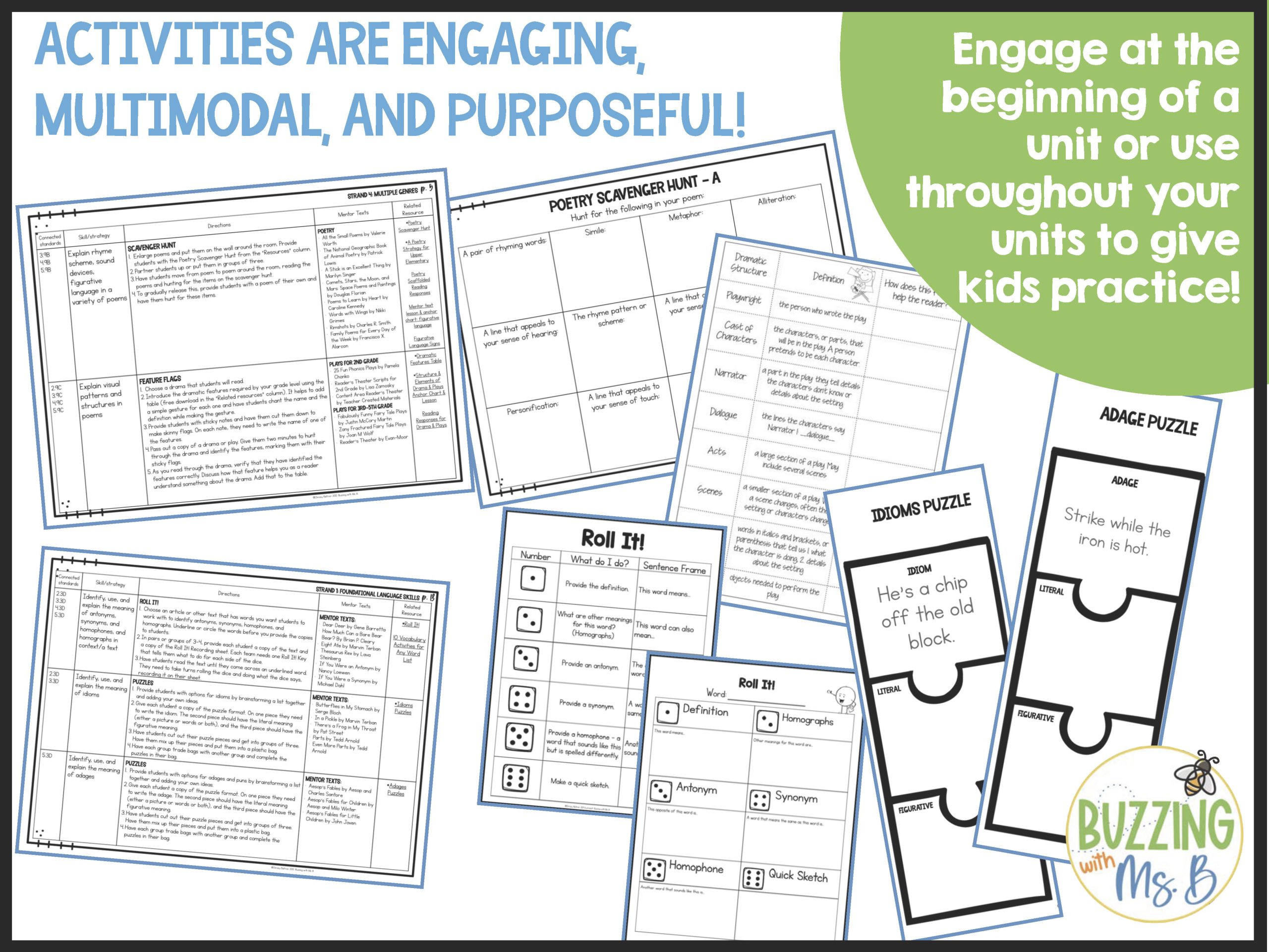 ELA Activities Playbook: Lessons, and Downloads for every TEKS 2-5 - Image 7