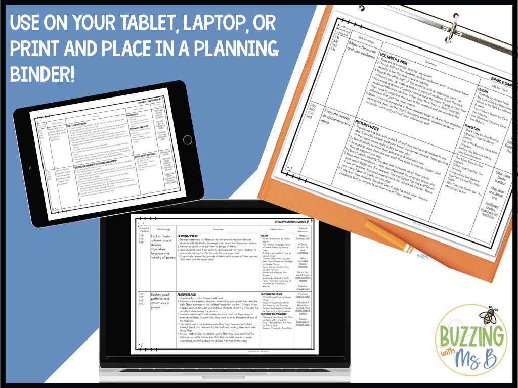 Use it on your laptop or tablet, or place it in a planning binder!