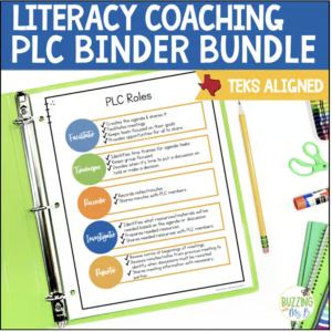 Literacy Coach PLC Binder
