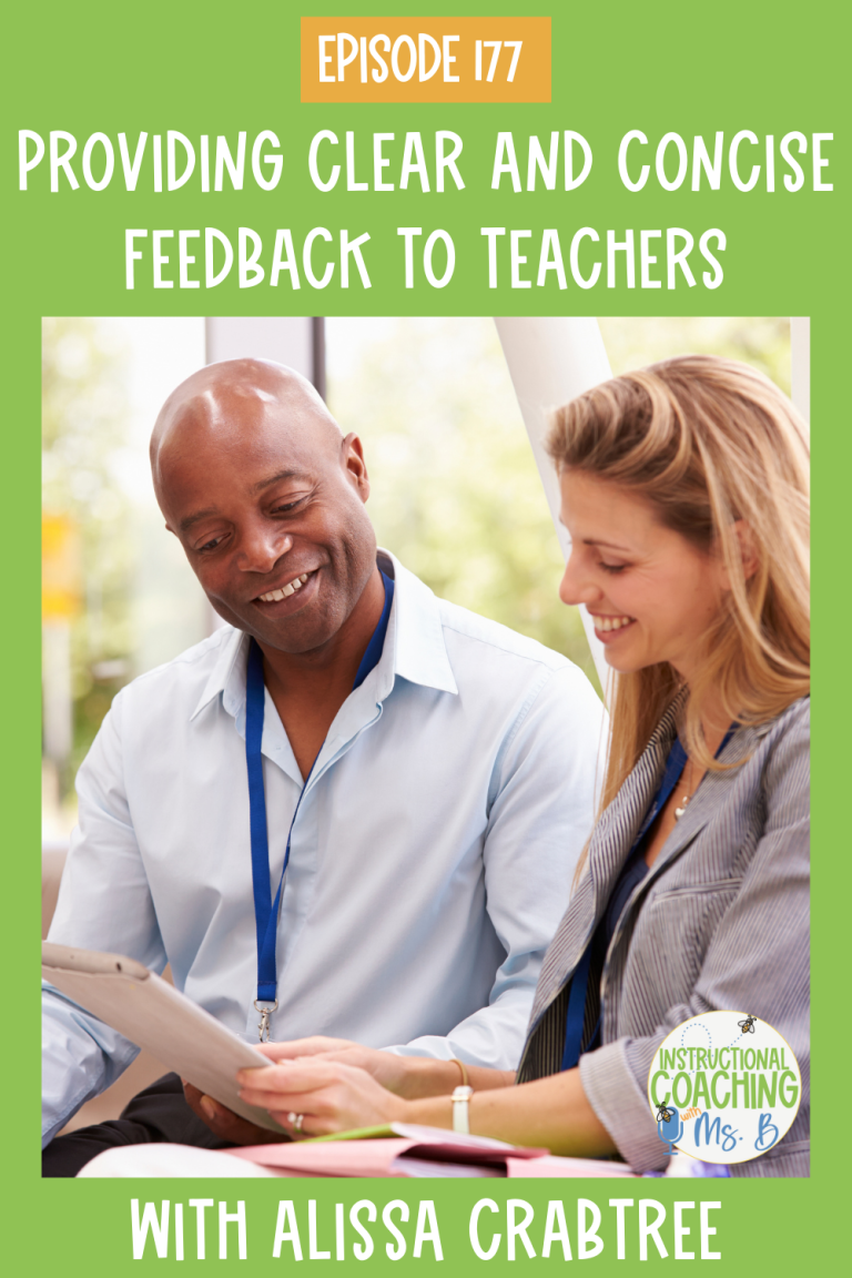 Providing Clear and Concise Feedback to Teachers with Alissa Crabtree, ep. 177