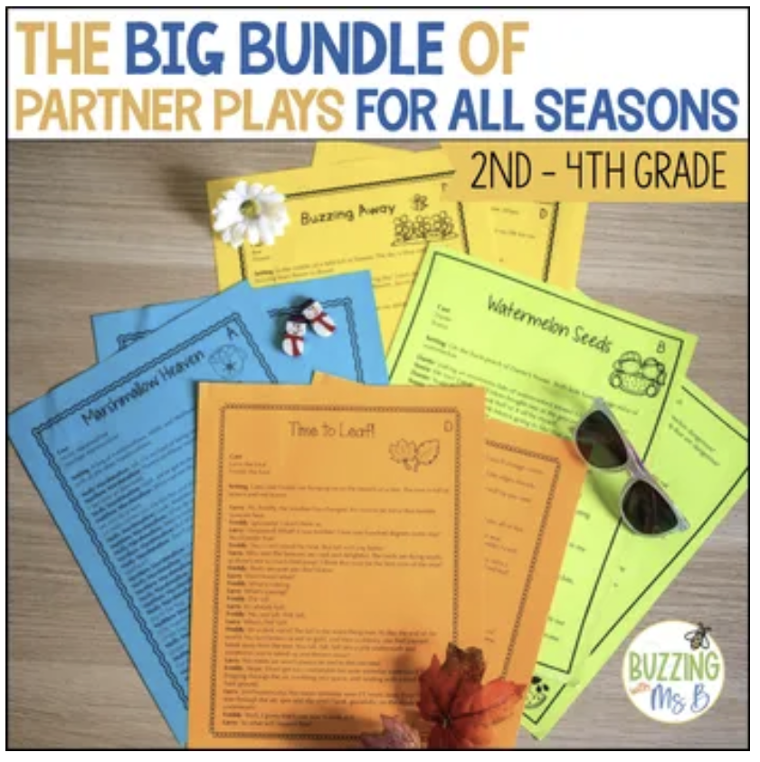 The big bundle of partner plays for all seasons - build fluency through partner plays!