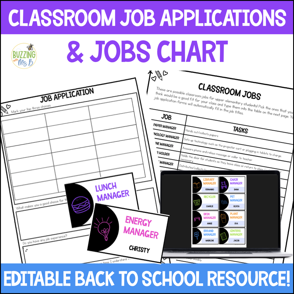 Classroom Job Applications