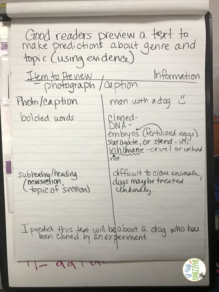 Identify nonfiction text features