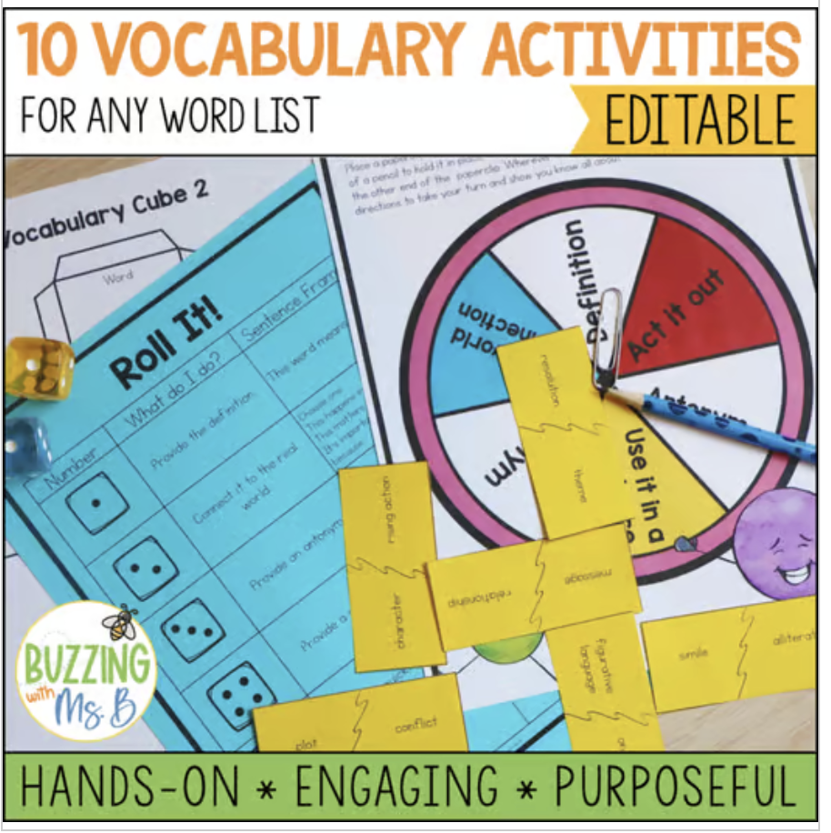 Vocabulary Activities for Any Word List