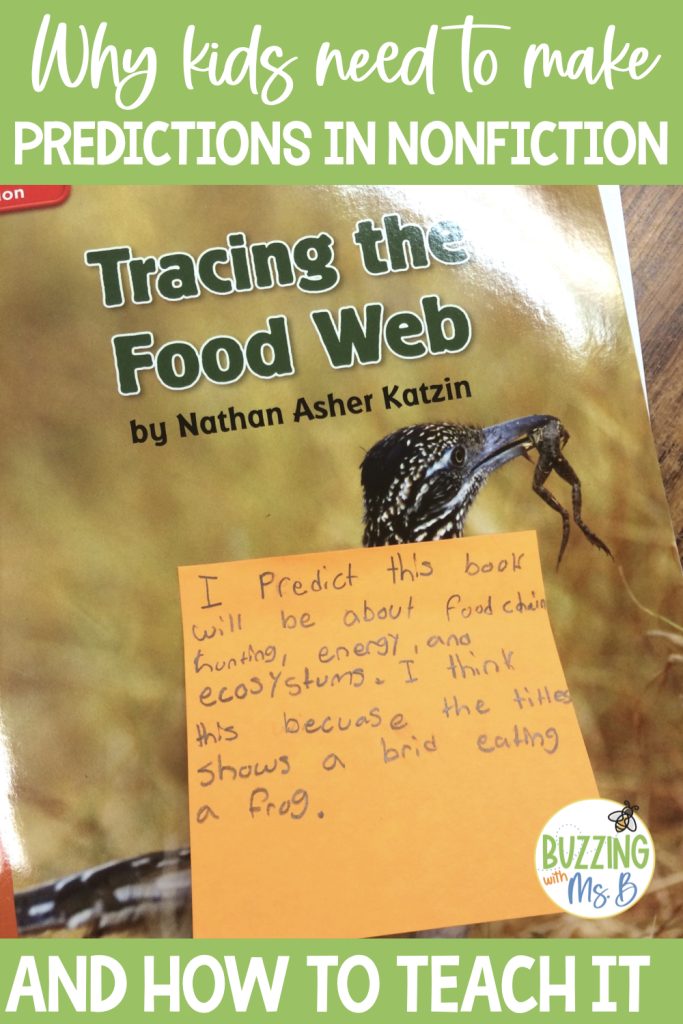 Nonfiction comprehension strategies & making predictions