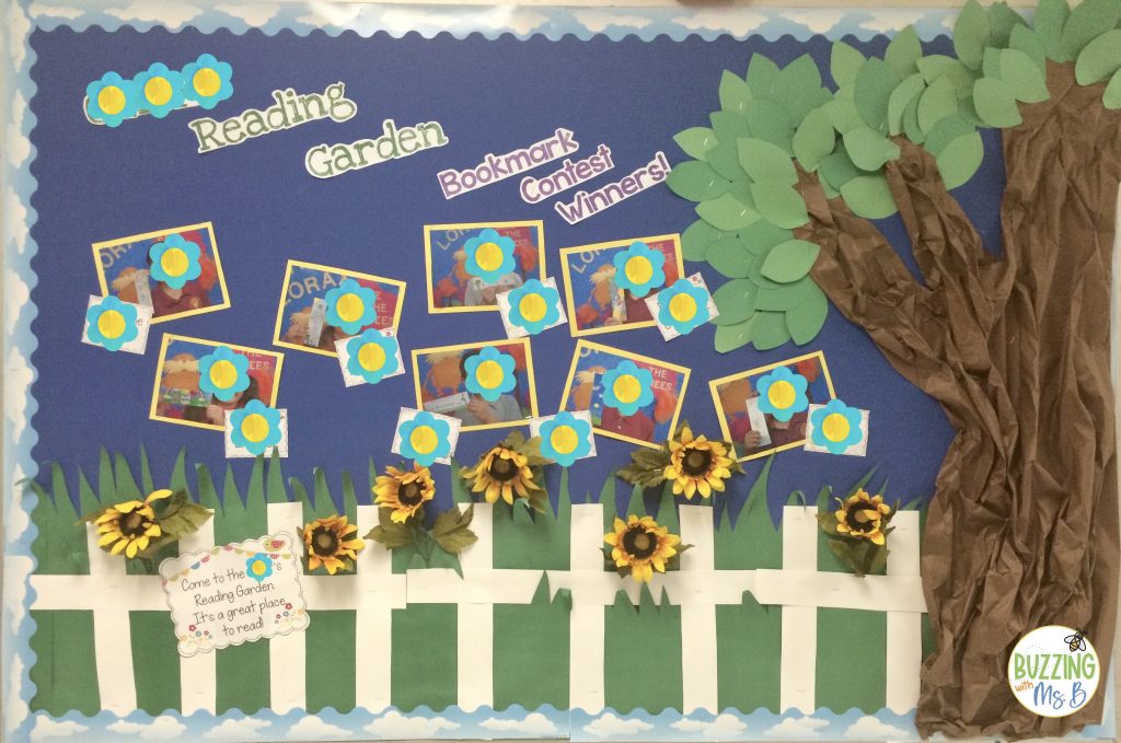 bookmark bulletin board display