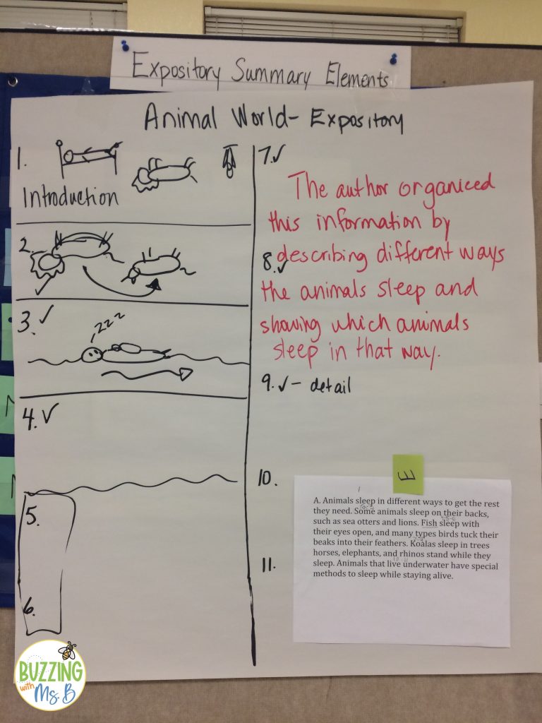 Identify main idea and sketch each sentence