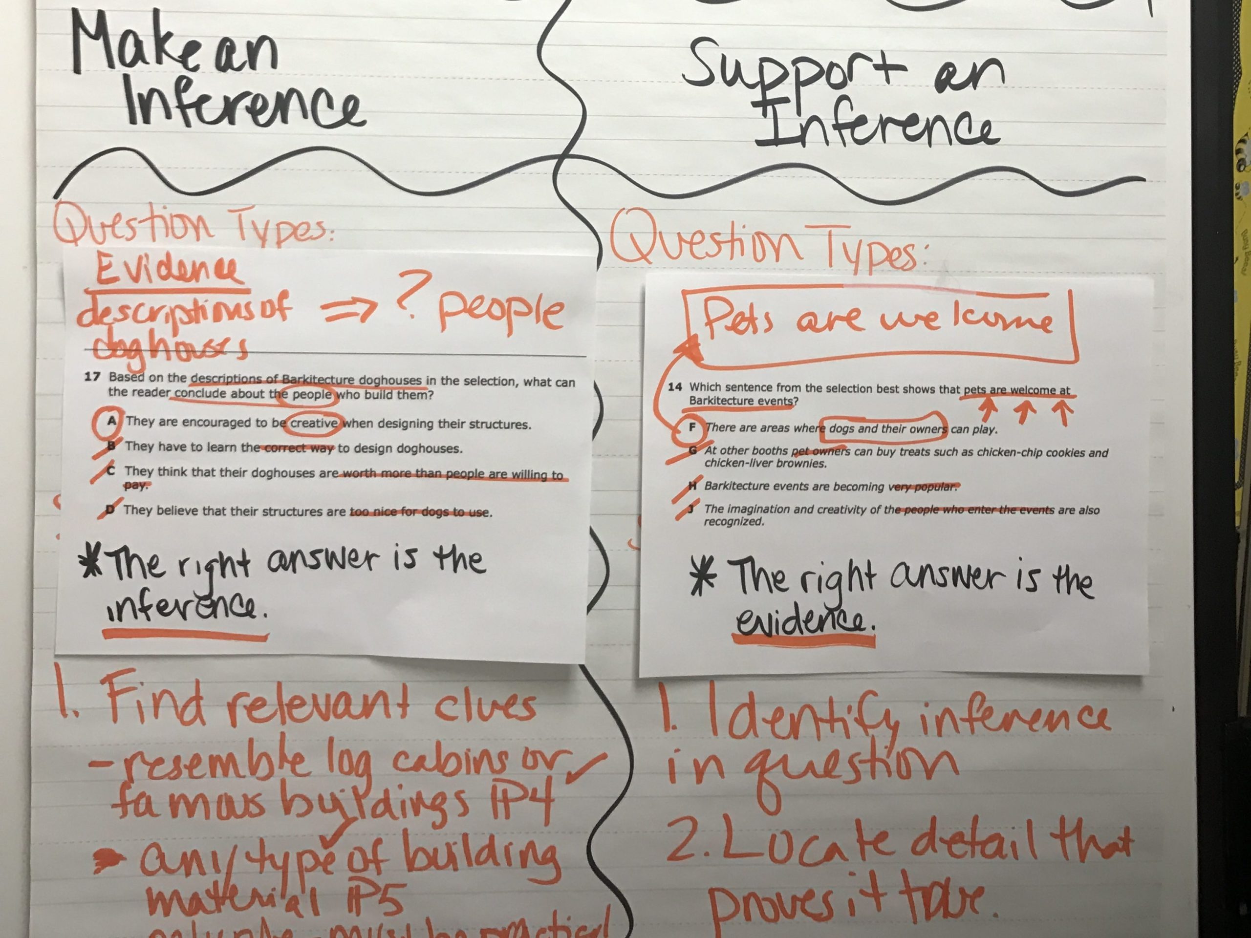 First steps when viewing a new expository text