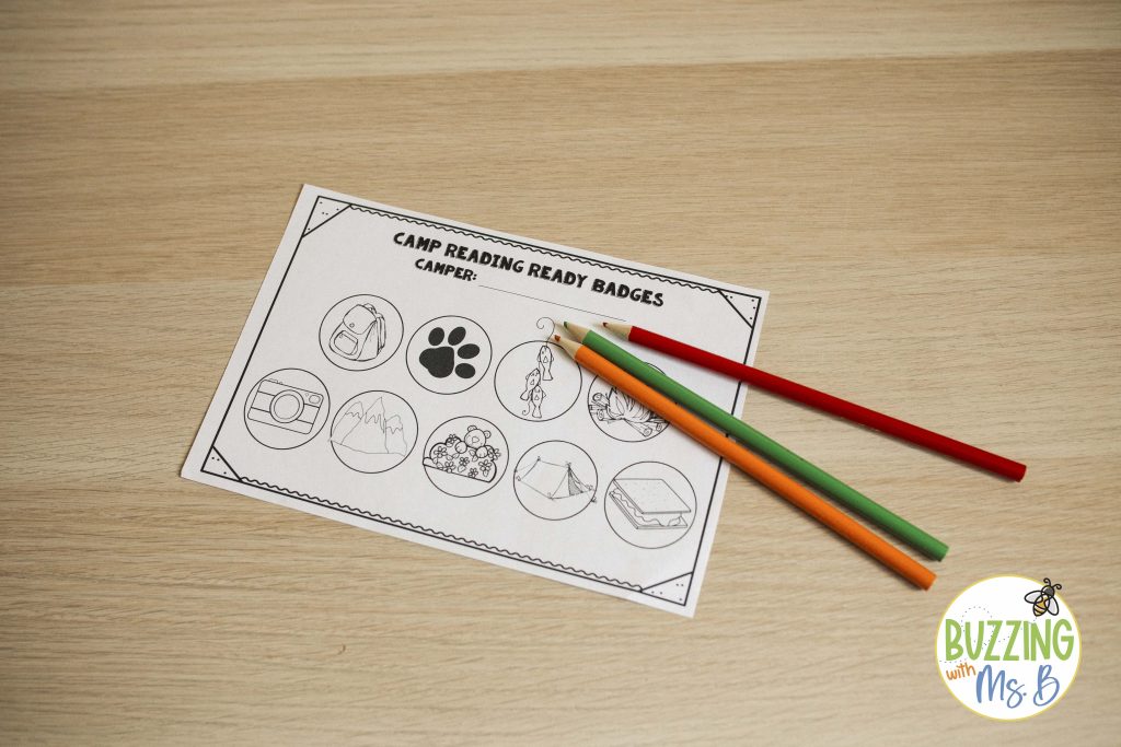 Color badges as centers are completed