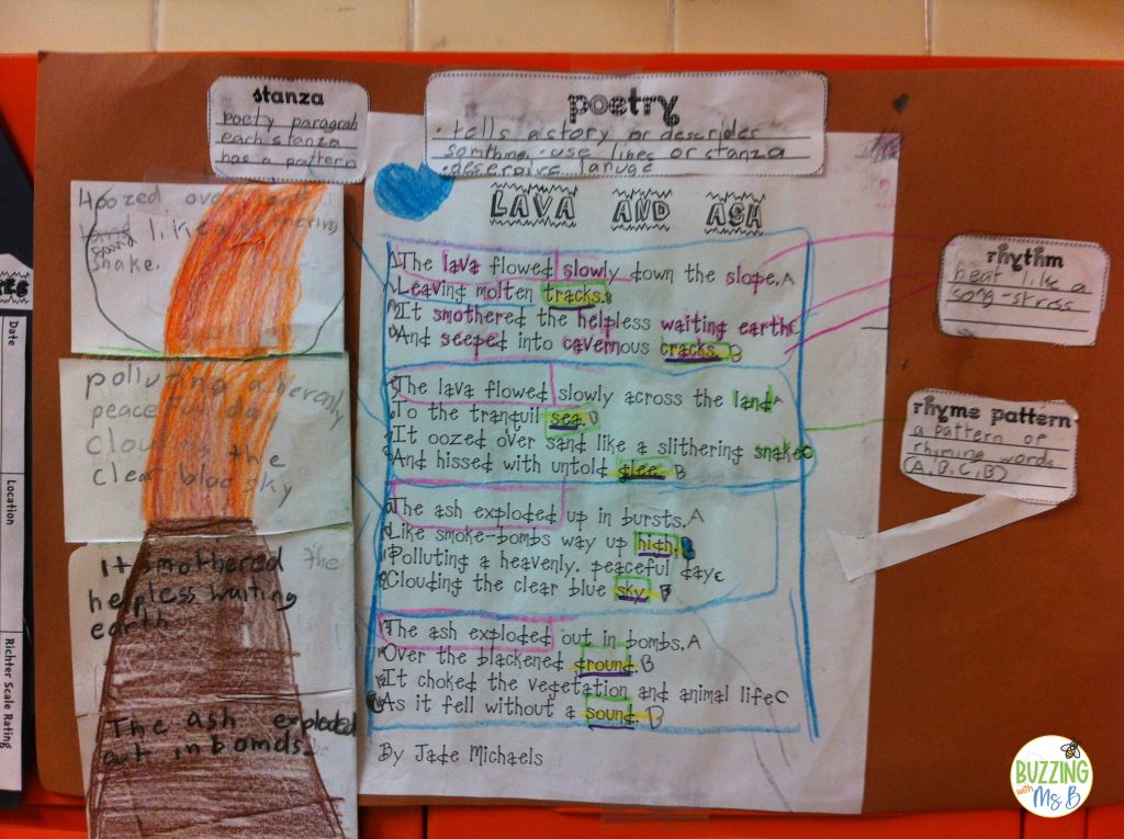 Looking for poetry techniques in mentor texts