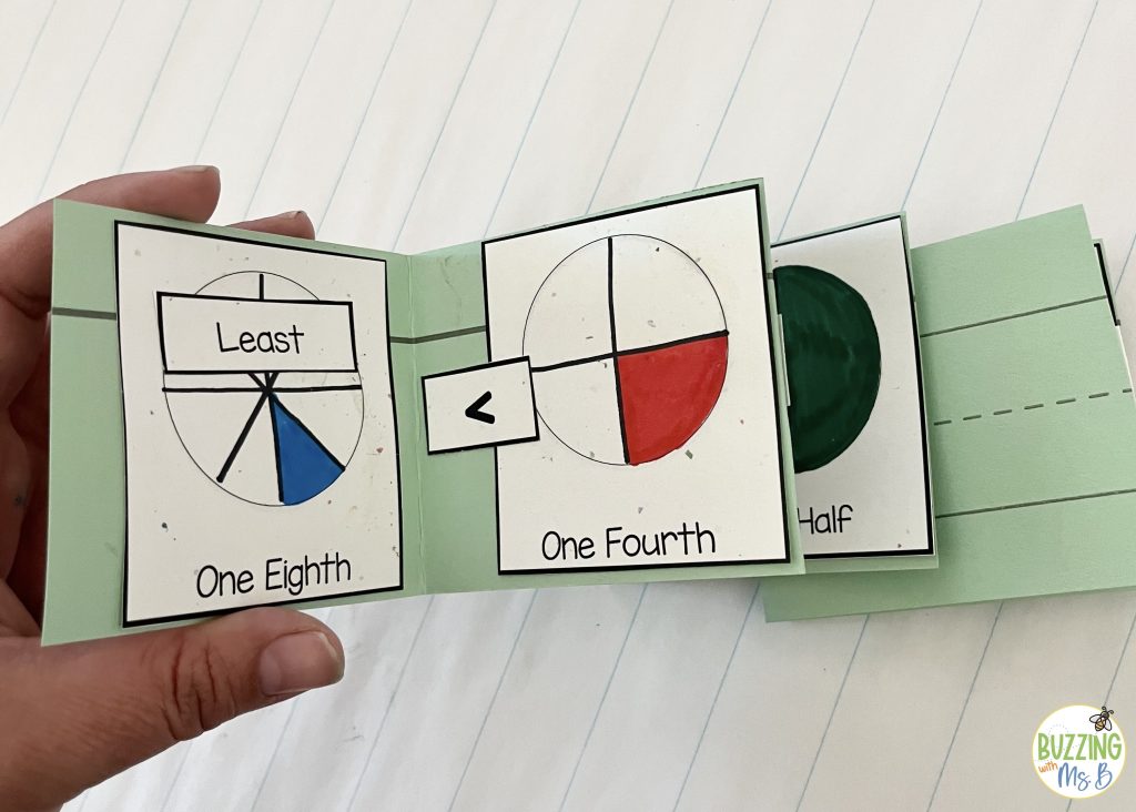 ordering fractions accordion