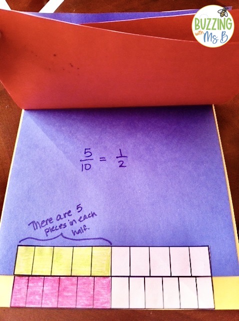fraction activities for math stations