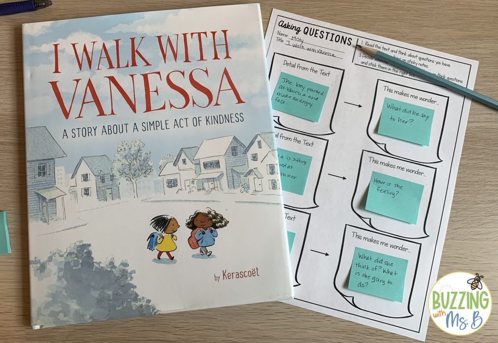 I Walk With Vanessa Book Activity