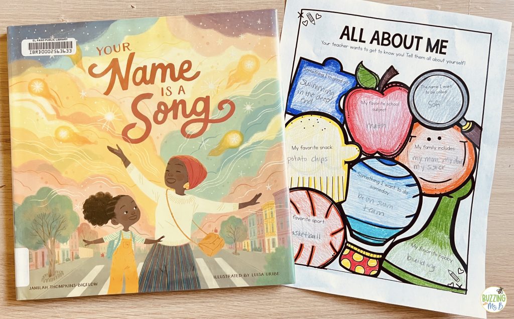 Say Something Book Activity