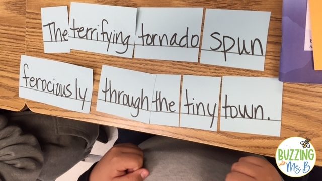 Manipulate simple sentences
