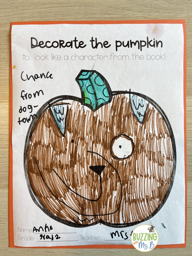 Fall Family Literacy Night Decorate the Pumpkin